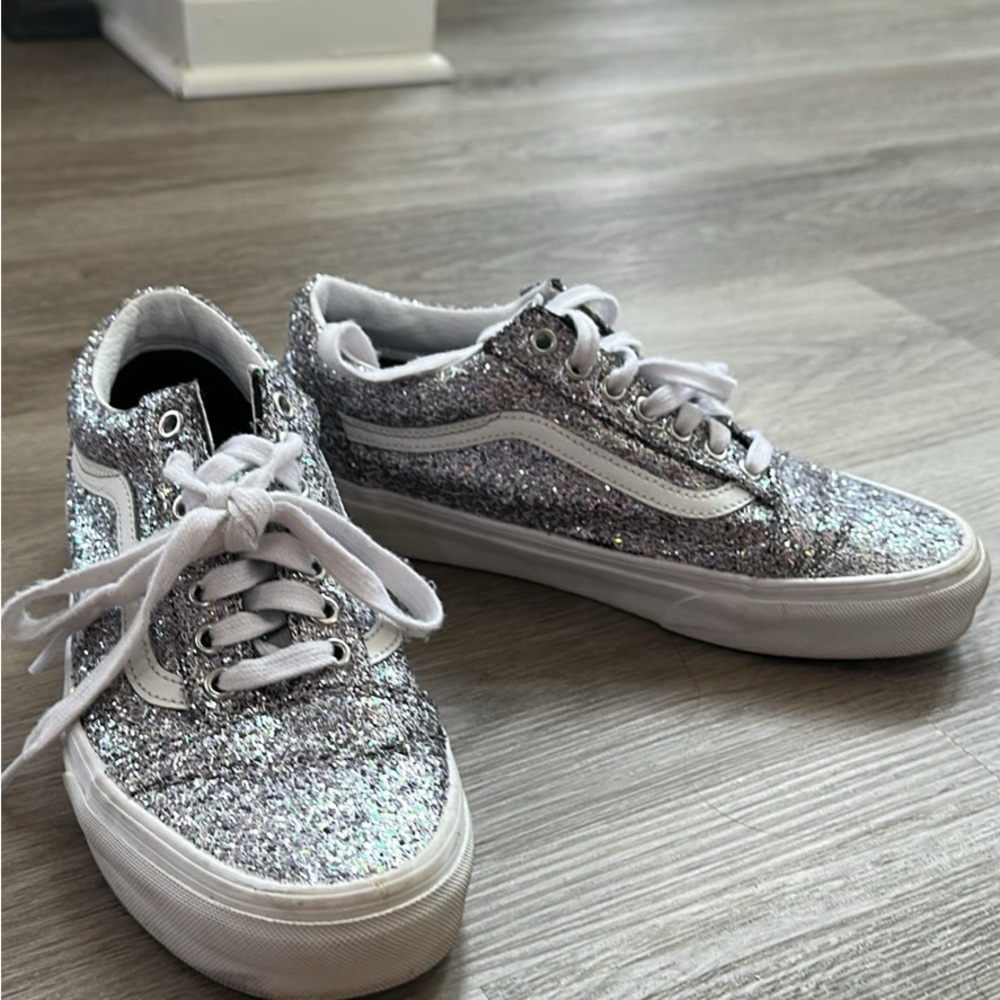Vans Shimmering Silver Sneakers
